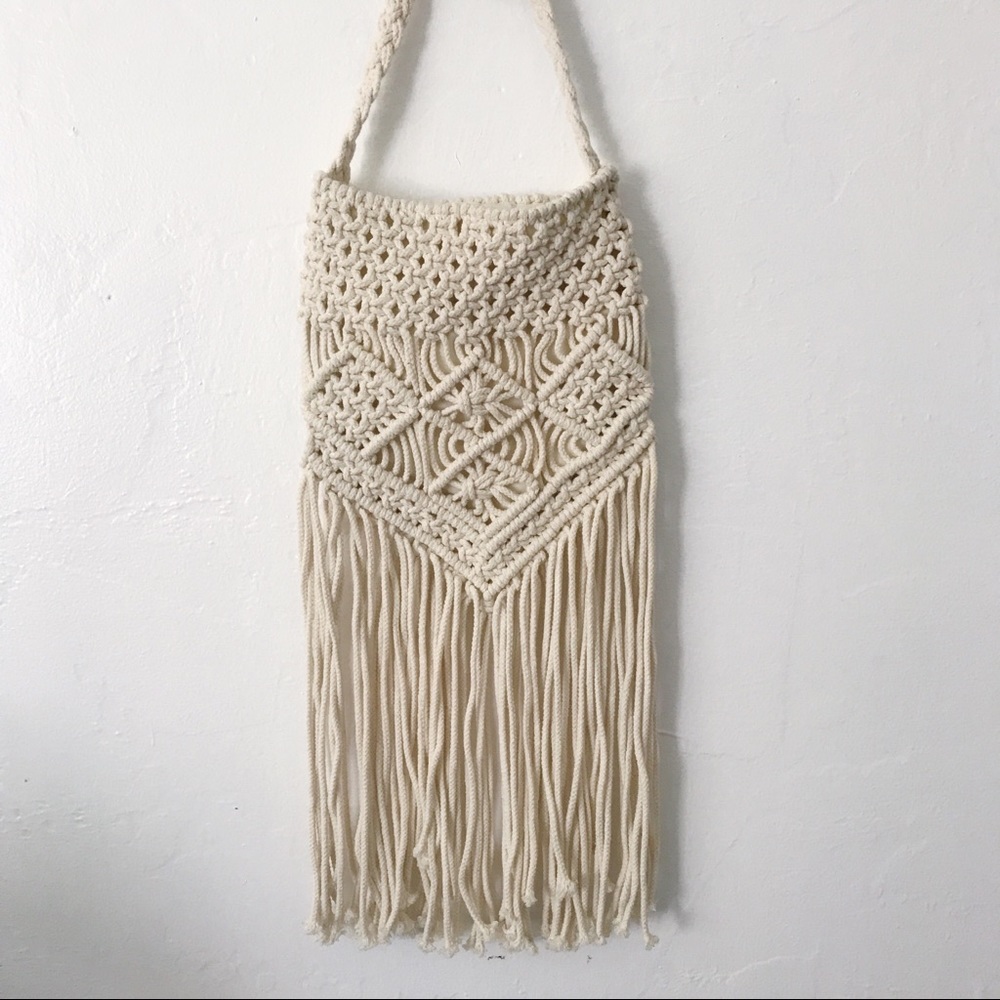 NWOT Macrame Boho Bag